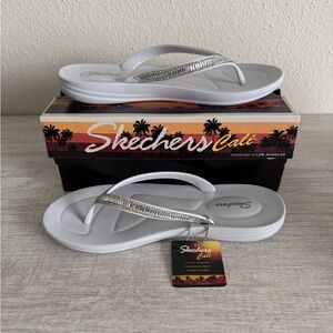 Skechers Cali Poolside Summer Women’s Size 8 Light Grey NWT NIB
